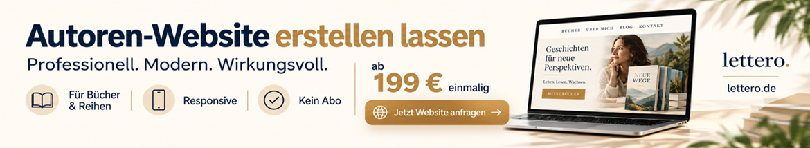 lettero.de - Autoren-Website erstellen lassen, ab 199 Euro einmalig